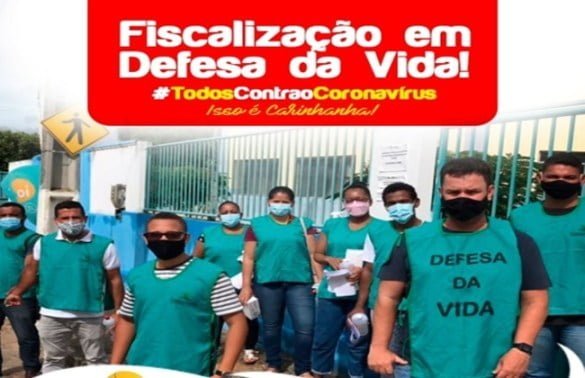 Serviço de fiscalização/Foto prefeitura de Carinhanha