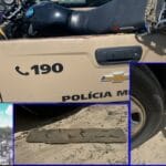 Polícia Militar apresenta motocicleta, armas brancas e demais objetos apreendidos em fazenda da Calsete invadida em Carinhanha