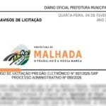 Prefeitura de Malhada abre licitação para reforma e ampliação de escolas em dois distritos