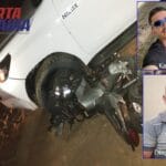 Acidente durante festa da Pega do Boi em Carinhanha envolve três veículos; motociclista relata momento do impacto
