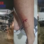 Presidente da Câmara de Carinhanha e outro motorista ficam feridos após acidente na BR-030, próximo à ponte Guimarães Rosa