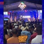 Primeira noite da Festa de Santa Cruz reúne multidão em Malhada; PM estima público de 5 mil pessoas