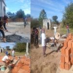 Moradores realizam mutirão para construção de banheiros comunitários na zona rural de Malhada