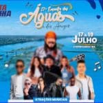 Prefeitura de Carinhanha divulga cartaz com as atrações do 17º Encontro das Águas e dos Amigos