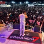 Banda Comando 7 rouba a cena ao lado de Silvano Sales na festa dos 103 anos de Manga (MG)