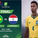 Jogador de futebol feiramatense Sandro Diniz defende o Brasil em final sul-americana de futebol no Paraguai