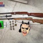 Homem é conduzido e RONDESP apreende armas e drogas na zona rural de Malhada