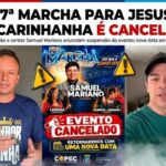 17ª Marcha para Jesus em Carinhanha é cancelada após problemas com voos do cantor Samuel Mariano